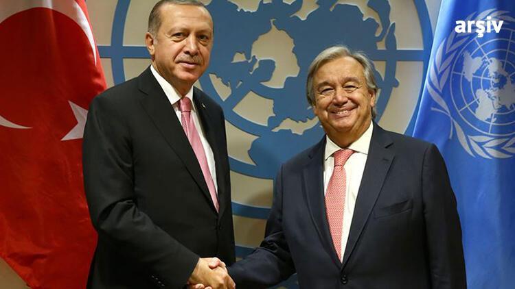 Cumhurbaşkanı Erdoğan, BM Genel Sekreteri Guterres ile görüştü