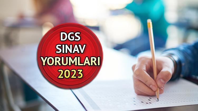 DGS 2023 soru yorumları ve sosyal medya paylaşımları Dikey Geçiş