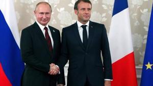 Putin, Macron ile görüştü