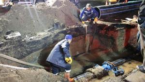 Sivasta arızalı boru hattı değiştirildi