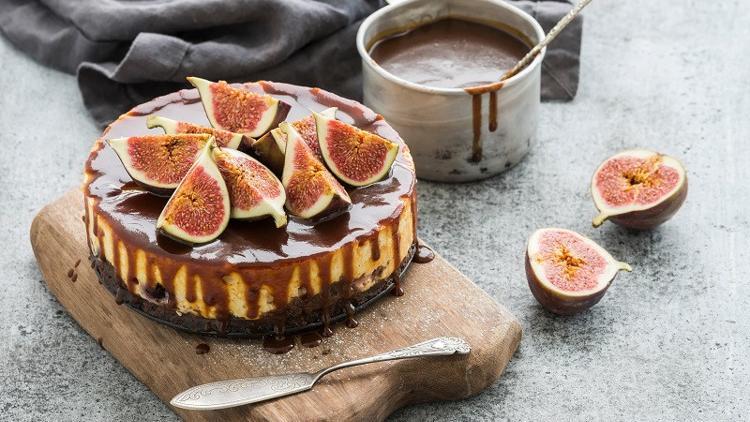 İncirli Karamelli Cheesecake