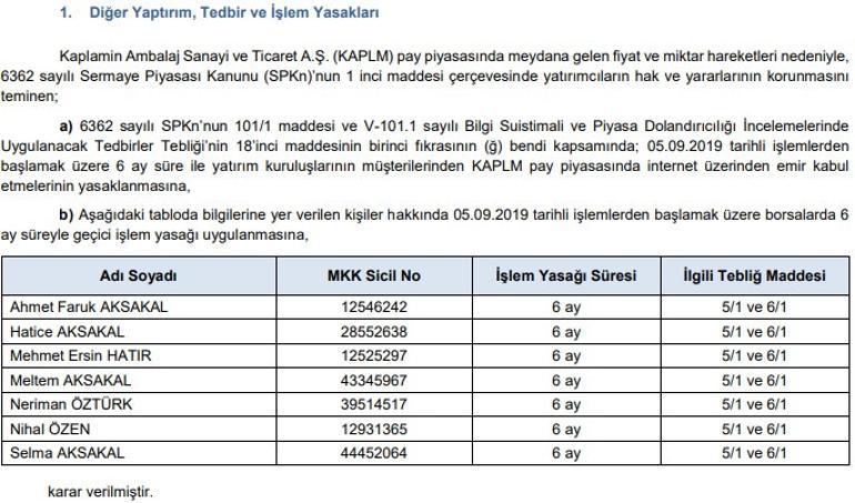 SPK 7 kiÅi iÃ§in toplandÄ± Hepsine 6 ay yasak geldi