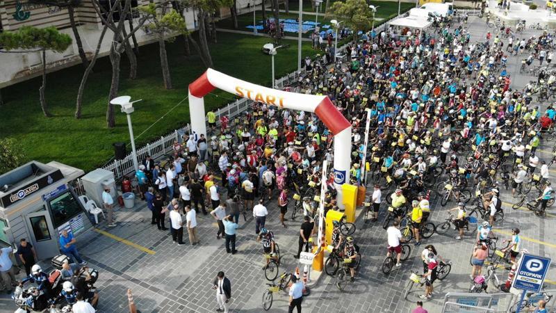 Yüzlerce bisikletli Üsküdar'dan Beykoz'a pedal çevirdi