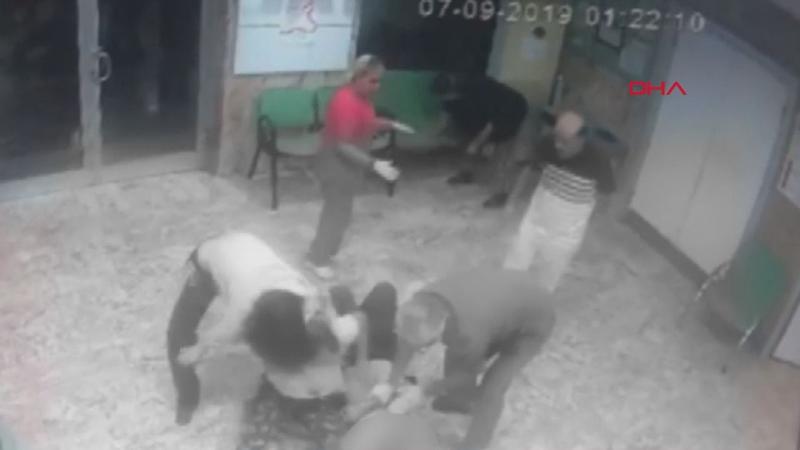 Hastane içindeki eski koca dehşeti kamerada