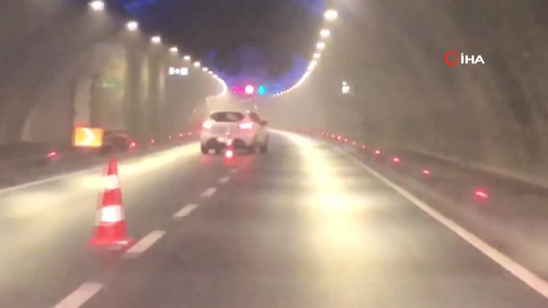 Avrasya Tüneli’nde dubalara “makas” atan maganda yakalandı