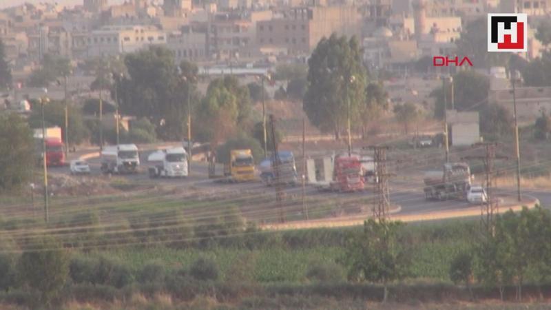 Suriye'den Irak'a giden ABD konvoyu görüntülendi