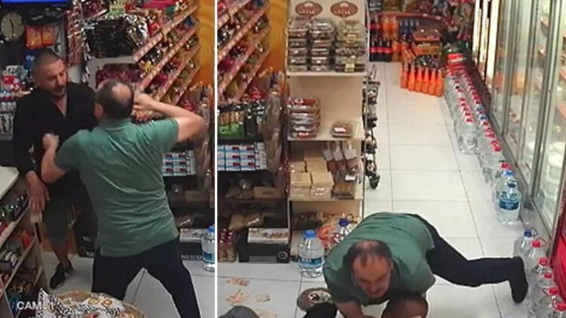 Beyoğlu’nda marketten para çalmak isteyen hırsız sert kayaya çarptı