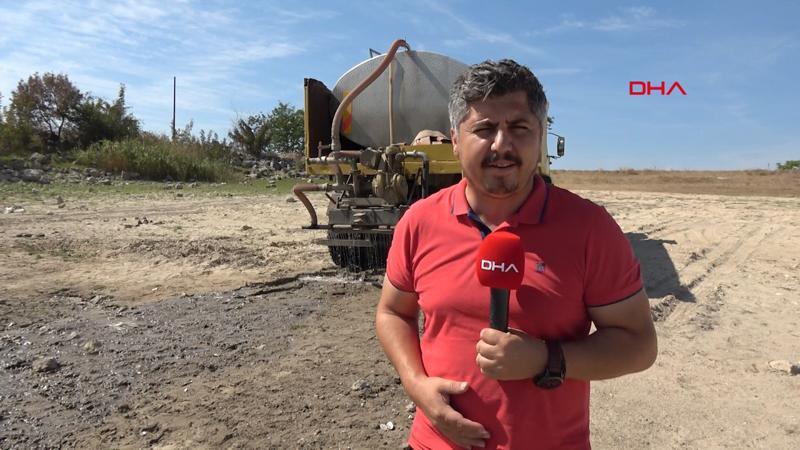 Balıkların öldüğü Oruçlu Göleti'ne tankerle su taşınıyor