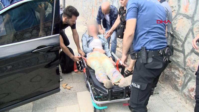 Lüks otomobilde intihar etmek isteyen kadın son anda kurtarıldı