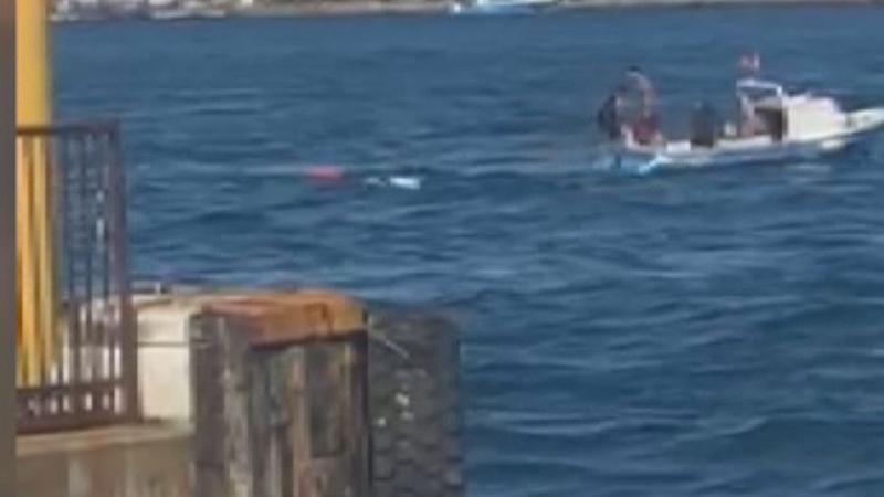 Boğazda kaçak midye avlayan tekne battı