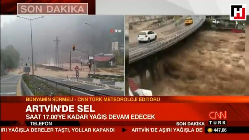 CNN Türk Meteoroloji Editörü Sürmeli, Artvin'de sele neden olan yağışla ilgili konuştu