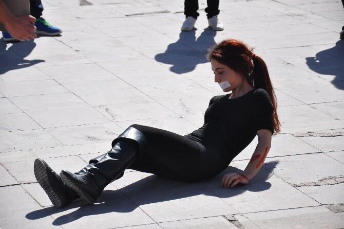 Nevşehir Haberleri - Üniversite Öğrencileri Kadına Yönelik Şiddete Dikkat  Çekti - Yerel Haberler