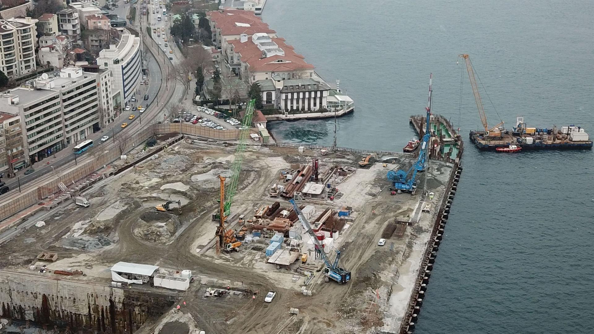 Galataport projesinin son hali havadan görüntülendi Son Dakika