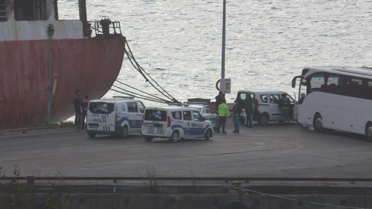 Haydarpaşa da gemideki TIR şoförleri karantina yurduna alındı