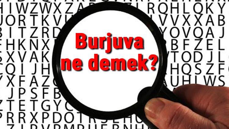 burjuva ne demek burjuva nedir burjuva tdk kelime anlami haberler