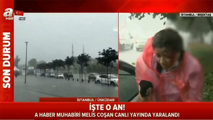 Son Dakika Haberi Istanbul Daki Siddetli Firtina Canli Yayinda Korku Dolu Anlar Muhabir Kanlar Icinde Kaldi