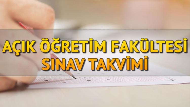 2020 2021 Açıköğretim sınav takvimi: AÖF vize sınavı ne ...