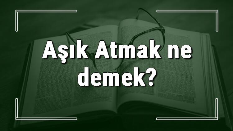 Asik Atmak Ne Demek Asik Atmak Deyiminin Anlami Ve Cumle Icinde Ornek Kullanimi Tdk