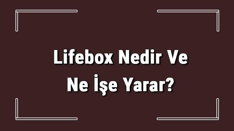 Τι είναι το Lifebox και τι κάνει;  Πώς να χρησιμοποιήσετε το Lifebox