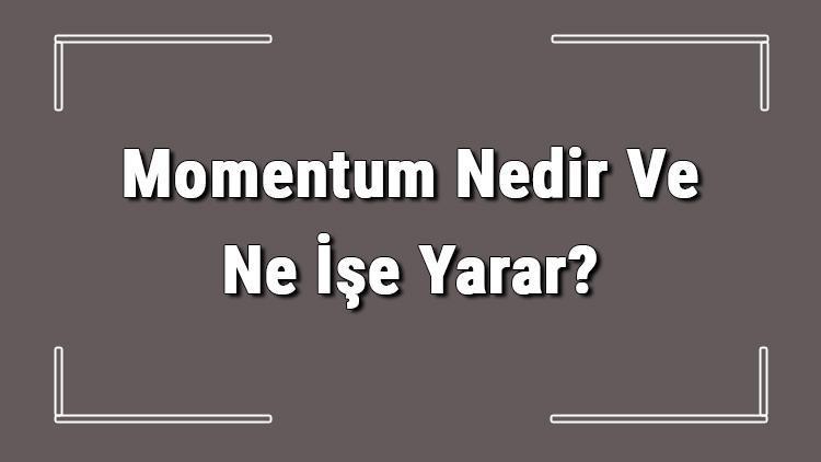 Momentum Nedir Ve Ne Ise Yarar