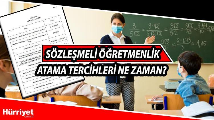 Sozlesmeli Ogretmenlik Atama Tercihleri Ne Zaman 2021 Iste Ogretmen Atama Tercih Takvimi Son Dakika Flas Haberler