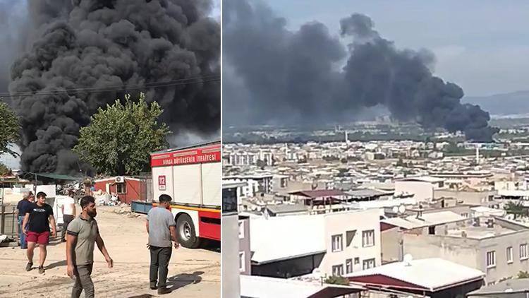 Son Dakika Bursa Da Geri Donusum Tesisinde Korkutan Yangin Son Dakika Haber