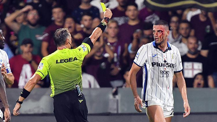 Merih Demiral was covered in blood during the Salernitana – Atalanta match