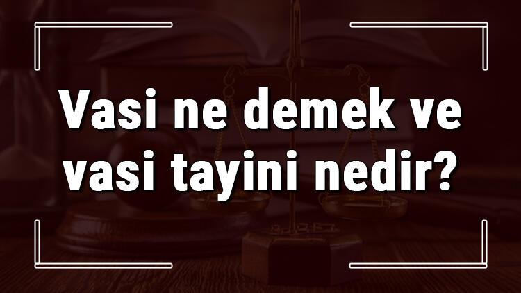 Vasi Ne Demek Ve Vasi Tayini Nedir Vasi Tayini Nasil Yapilir Ve Olur