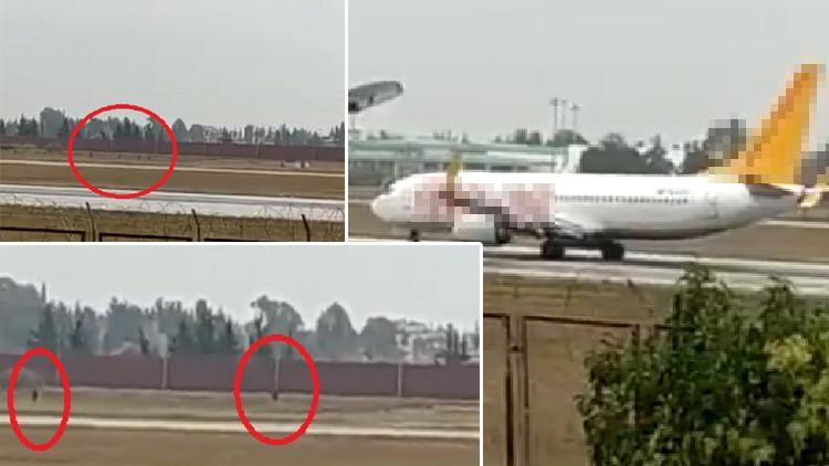 Adana Havalimanı'nda bir grup, piste inen uçağın önüne çıktı! Çok sayıda  gözaltı var - Son Dakika Haberleri