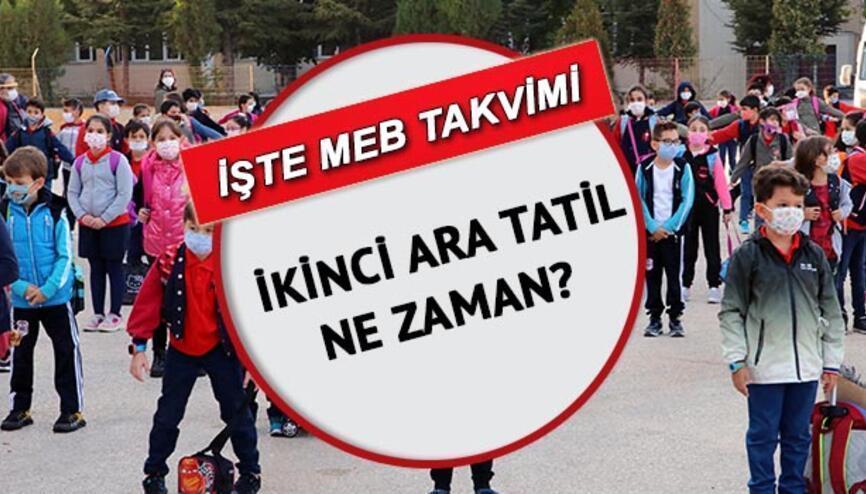 ARA TATİL NE ZAMAN, NİSANIN KAÇINDA 2022 MEB takvimine göre ara tatil takvimi