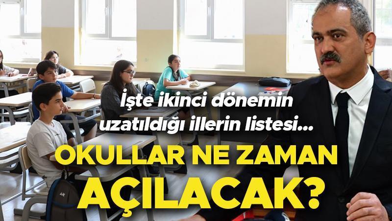 MEB SON DAKİKA OKULLAR NE ZAMAN AÇILACAK 2023? Okulların Açılışı ...