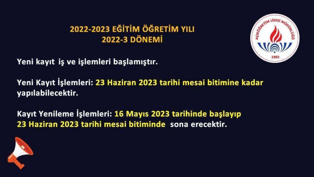 AÖL KAYIT YENİLEME 2023 || MEB Açık Öğretim Lisesi AÖL 3. Dönem Kayıt ...