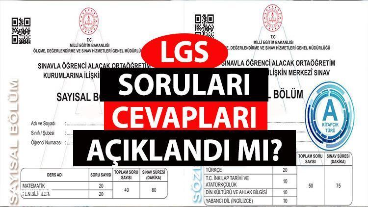 LGS Soruları Ve Cevapları 2023 | Sayısal-sözel | Liselere Geçiş Sistemi ...