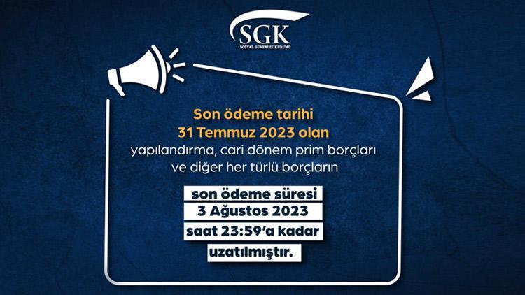 Vergi Borcu Yapılandırma Son Tarih Ağustos 2023 || SGK Borç ...