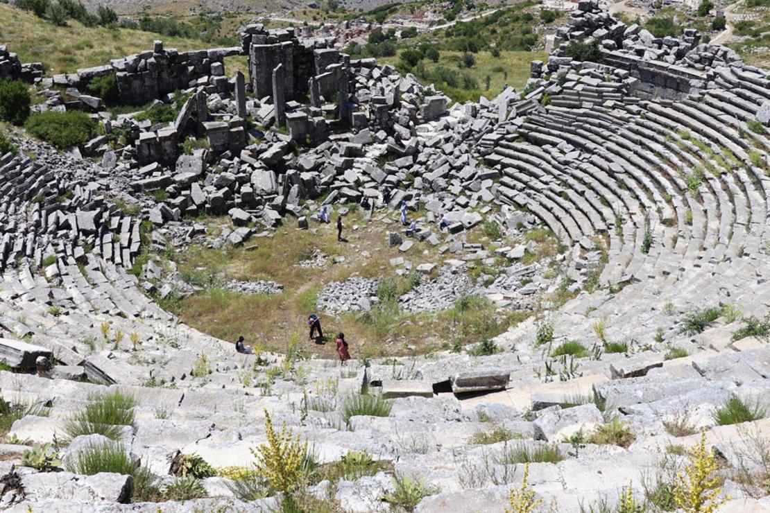 Sagalassos Antik Kenti'ne turist ilgisi