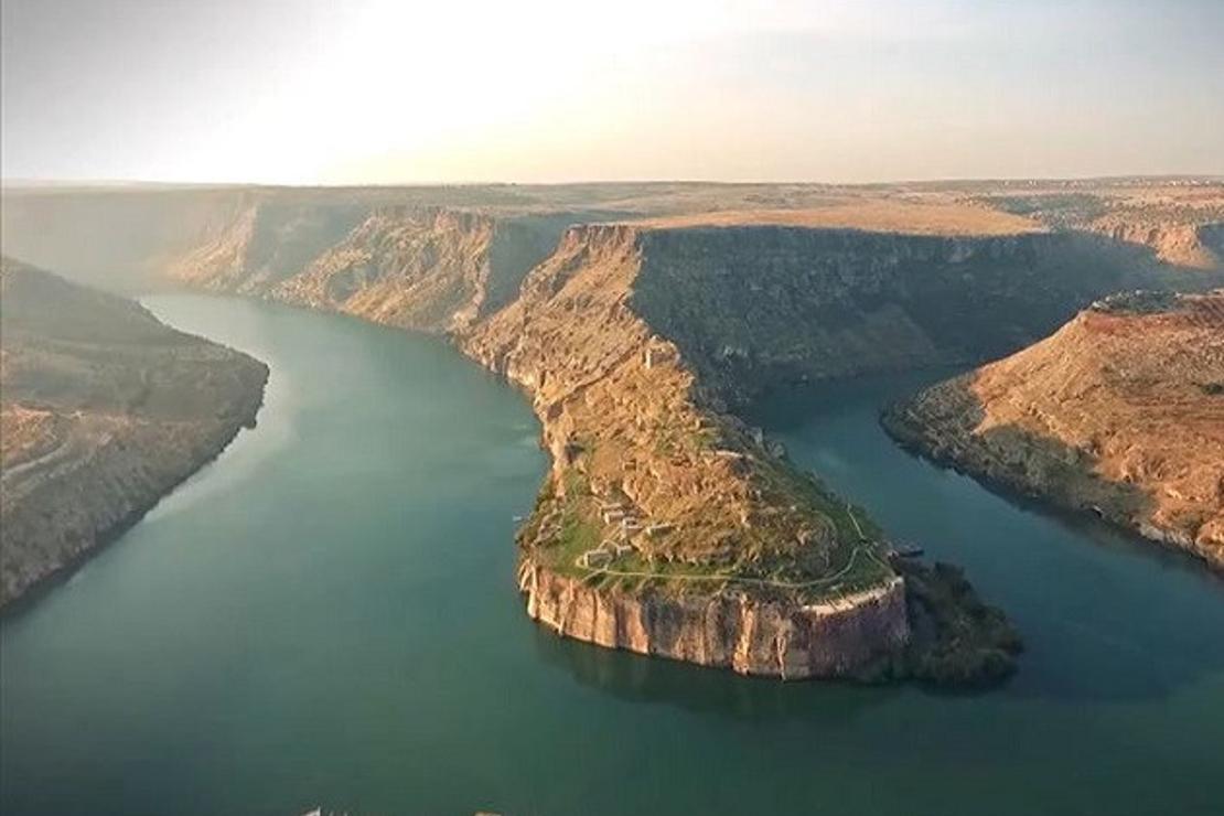 Zeugma ve Fırat Nehri'nin tanıtımı için özel görüntü çekildi