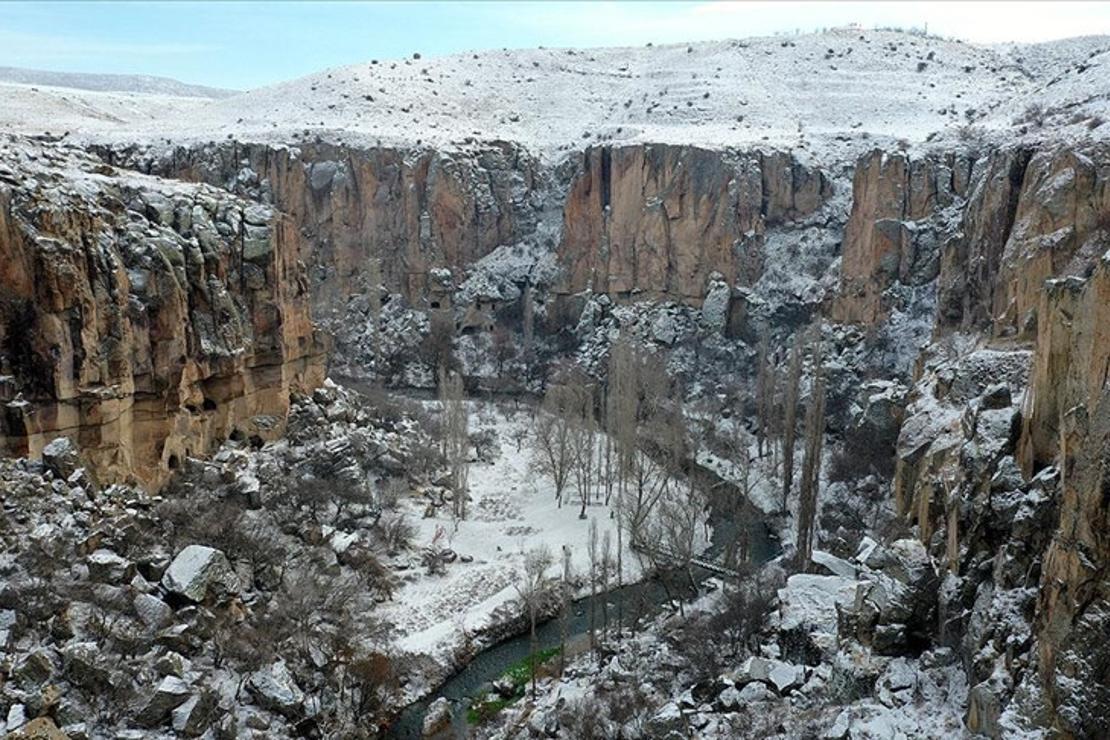 Ihlara Vadisi 'Beyaz gelinliğini' giydi