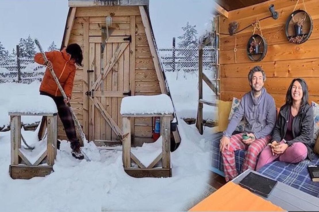 Tek odalı barakada yeni bir hayat kurdular... Şehir hayatından uzak doğayla iç içe