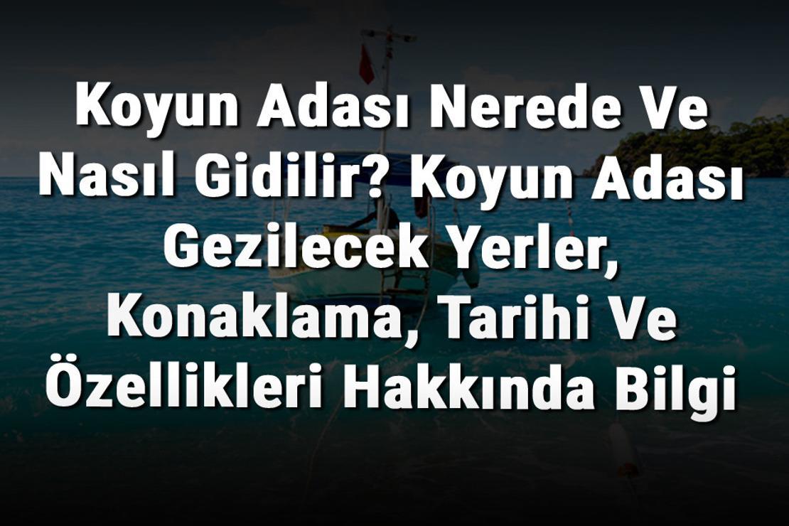 Koyun Adası Nerede Ve Nasıl Gidilir? Koyun Adası Gezilecek Yerler, Konaklama, Tarihi Ve Özellikleri Hakkında Bilgi