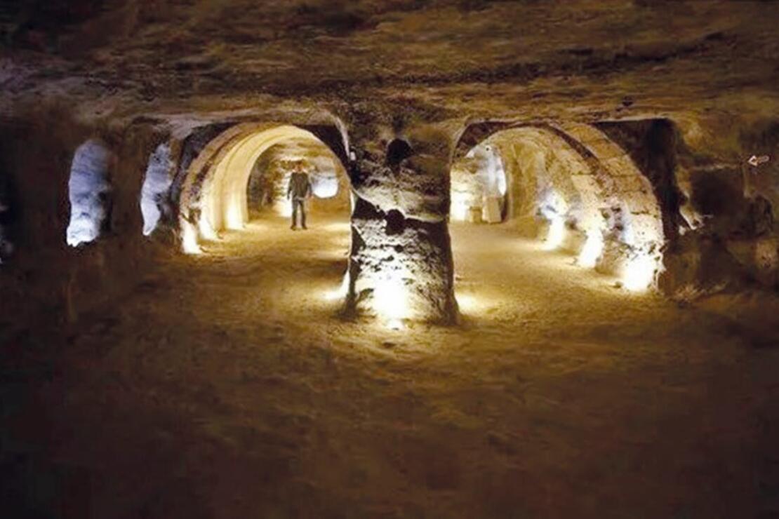 Nevşehir’de farklı bir yeraltı tüneli               