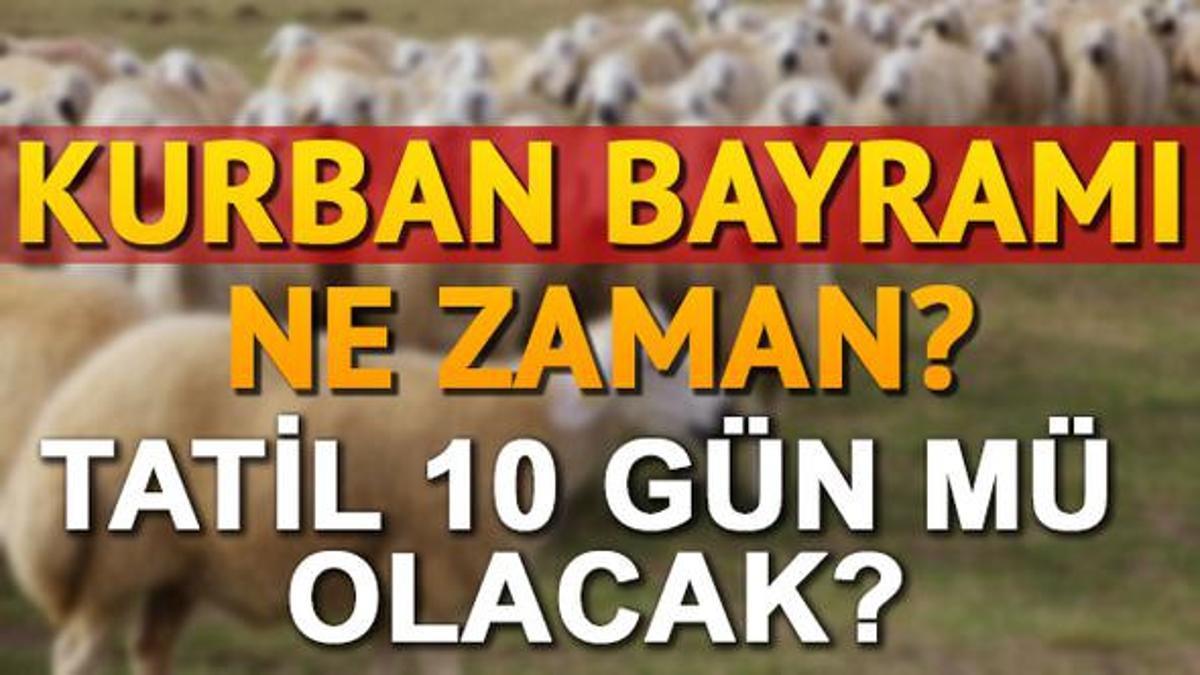 2017 Kurban Bayrami Ne Zaman
