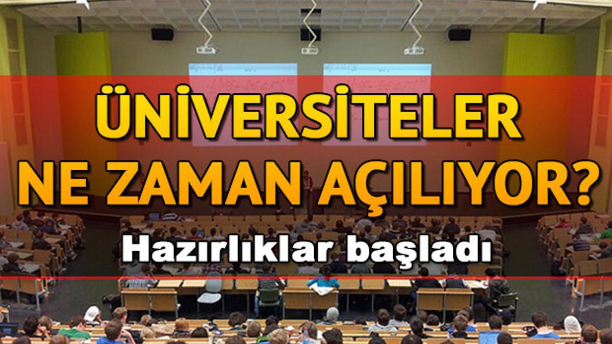 Universiteler Ne Zaman Aciliyor Universiteler Hangi Tarihte Acilacak