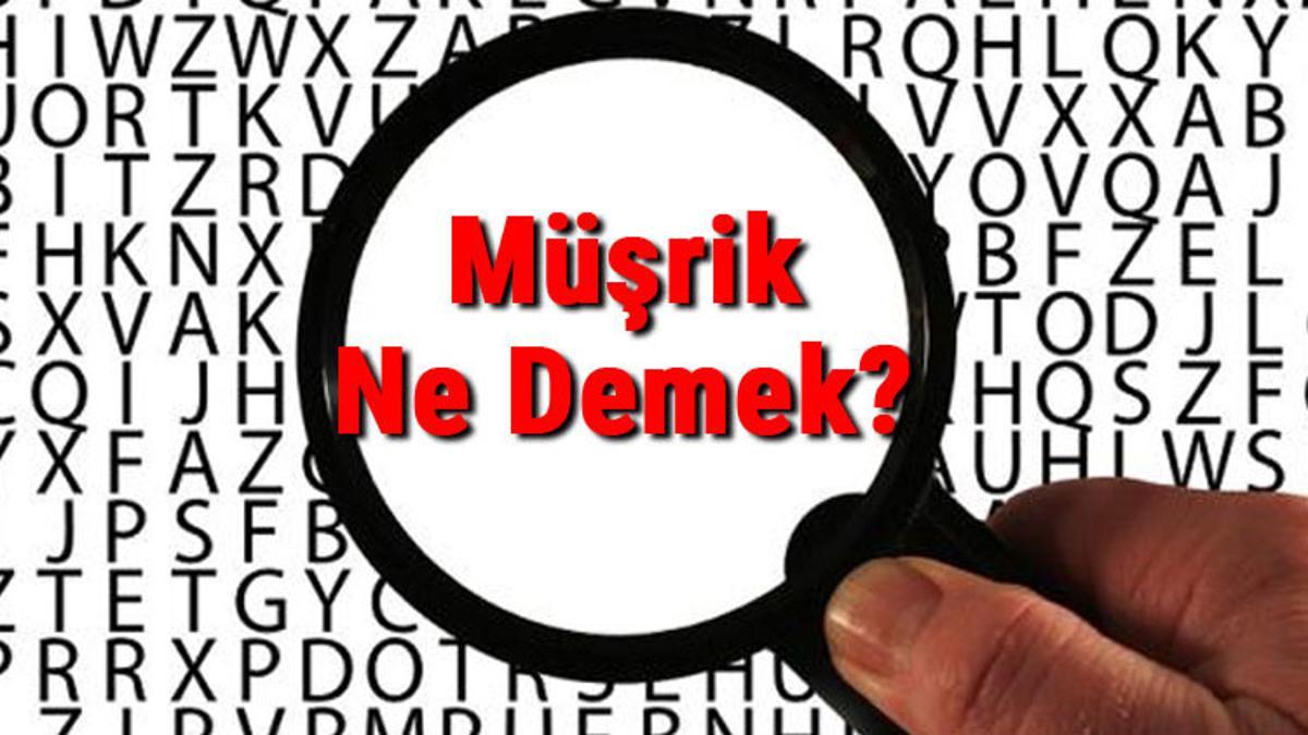 musrik ne demek musrik nedir musrik tdk kelime anlami son dakika haberler