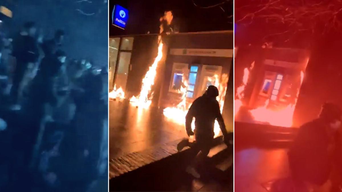 Avrupa'nın göbeğinde kaos! Afrikalı bir genç karakolda öldü... Polis merkezini ateşe verip Kral'ın aracını taşladılar