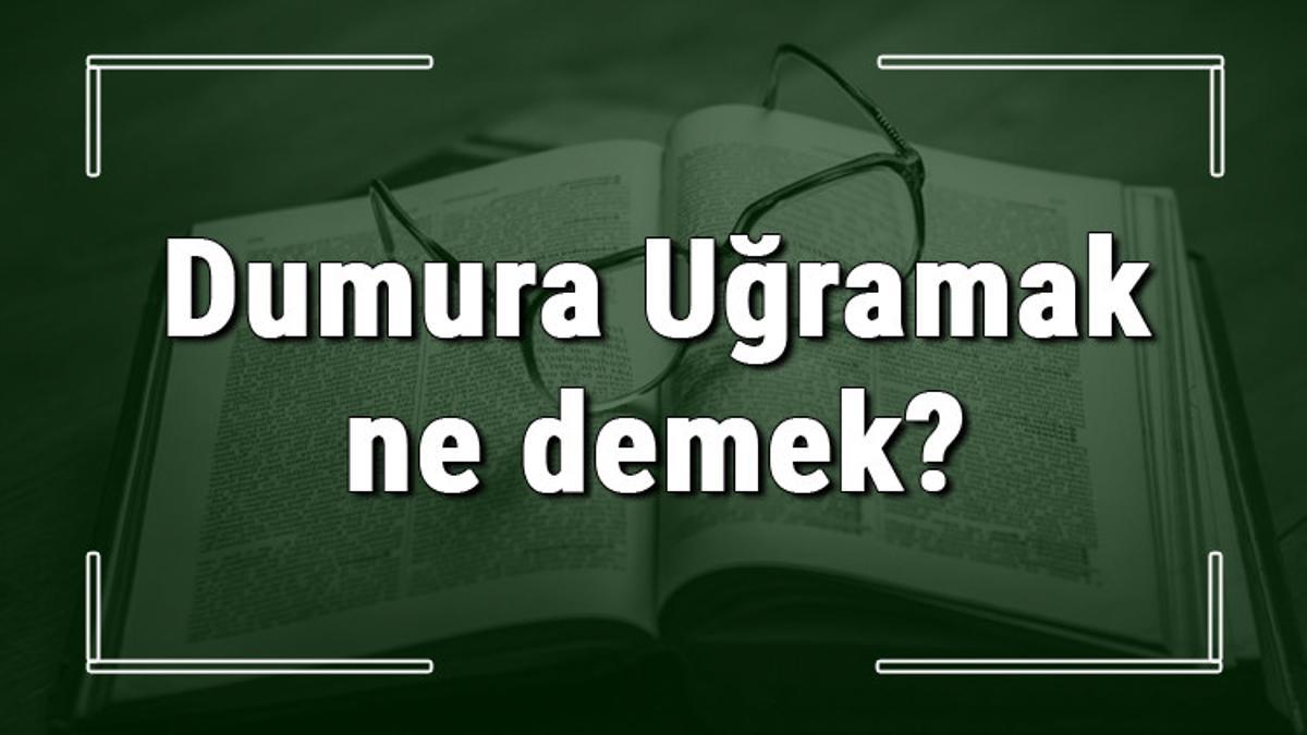 dumura ugramak ne demek dumura ugramak deyiminin anlami ve ornek cumle icinde kullanimi tdk