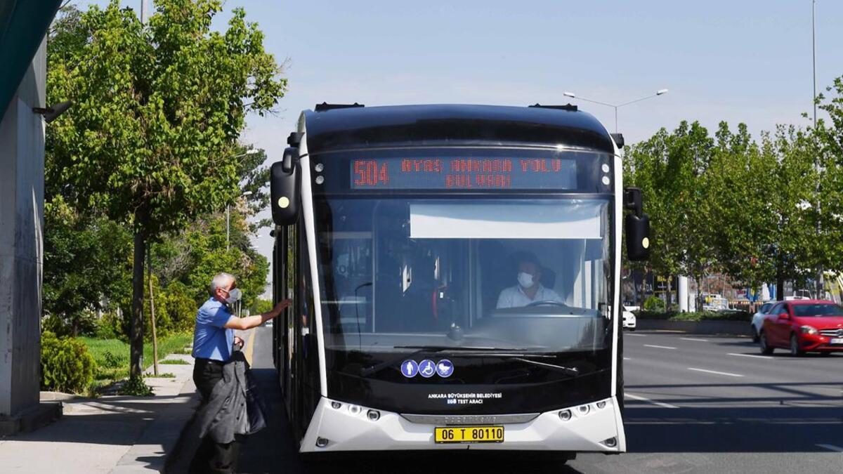 ankara haberleri elektrikli otobusler deneme seferlerinde yerel haberler