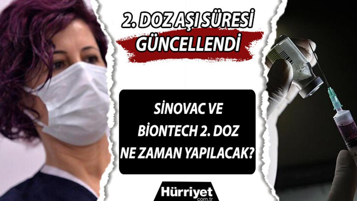 2 doz asi suresi guncellendi sinovac ve biontech asisi ikinci doz ne zaman kac gun sonra yapilacak bakan koca duyurdu son dakika flas haberler
