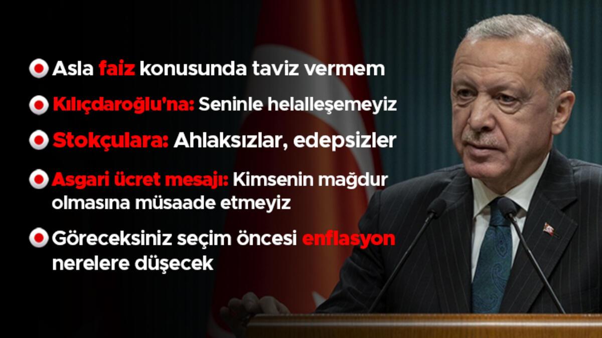 Son Dakika Cumhurbaşkanı Erdoğan Dan çarpıcı Açıklamalar Faiz Enflasyon Ve Asgari ücret