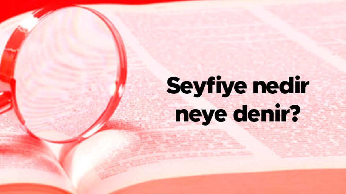 seyfiye nedir neye denir seyfiye sinifi uyeleri nelerdir