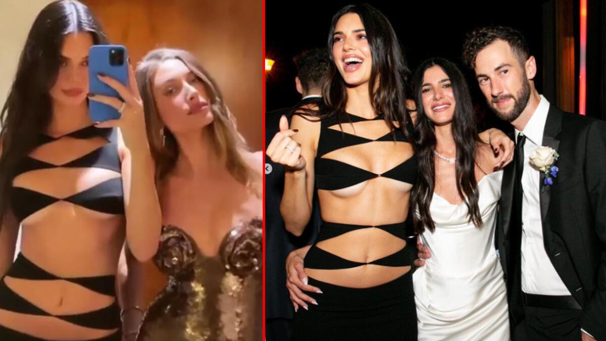 Kendall Jenner düğünde olay olmuştu: O elbiseye gelinden izin çıkmış